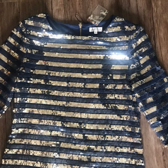 💎CLAUDIE PIERLOT💎HOLIDAY PARTY SEQUIN DRESS💎 - Picture 7 of 8